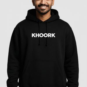 KHOORK – Oversized Hoodie (Front Logo + Back Graphic)