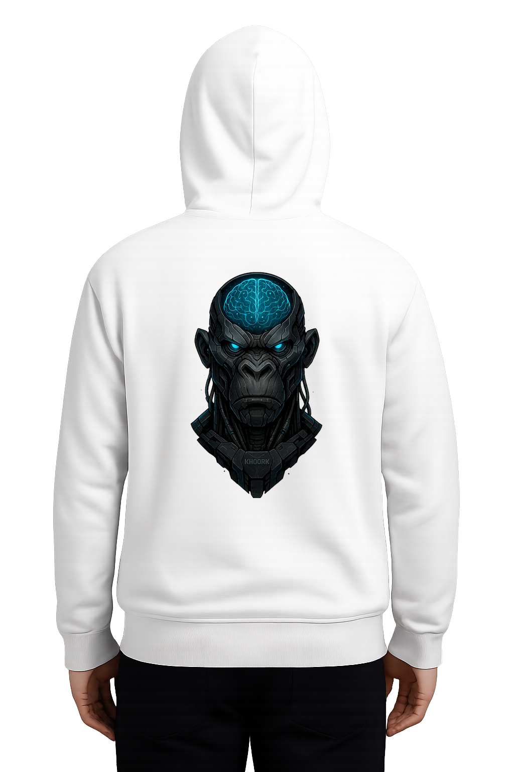 KHOORK – Oversized Hoodie (Front Logo + Back Graphic) - Image 4
