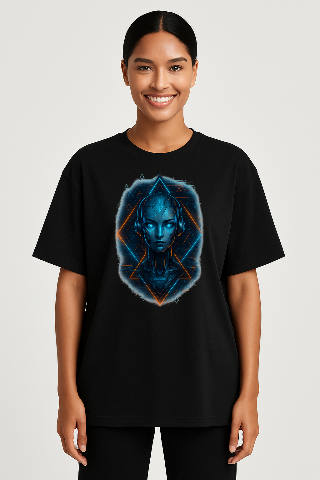 Women Oversized T-Shirt – Black
