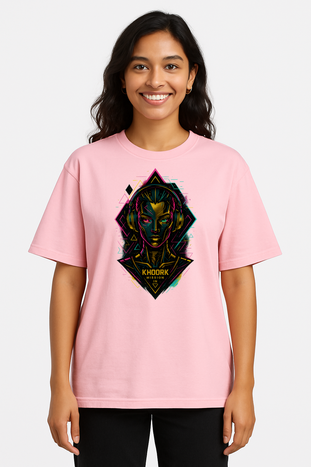 Women Oversized T-Shirt – Pink