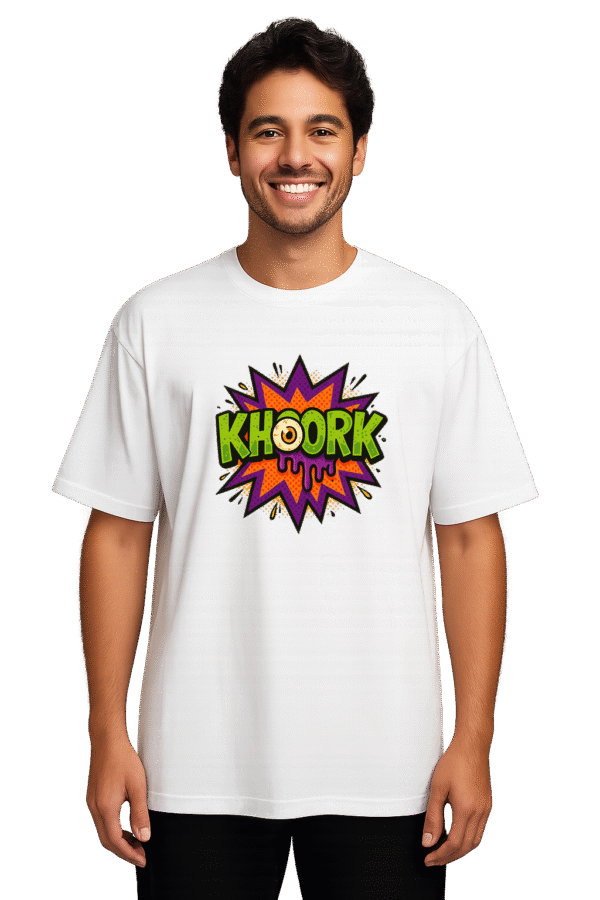 Men Oversized T‑Shirt – Monster Mash Comic KHOORK
