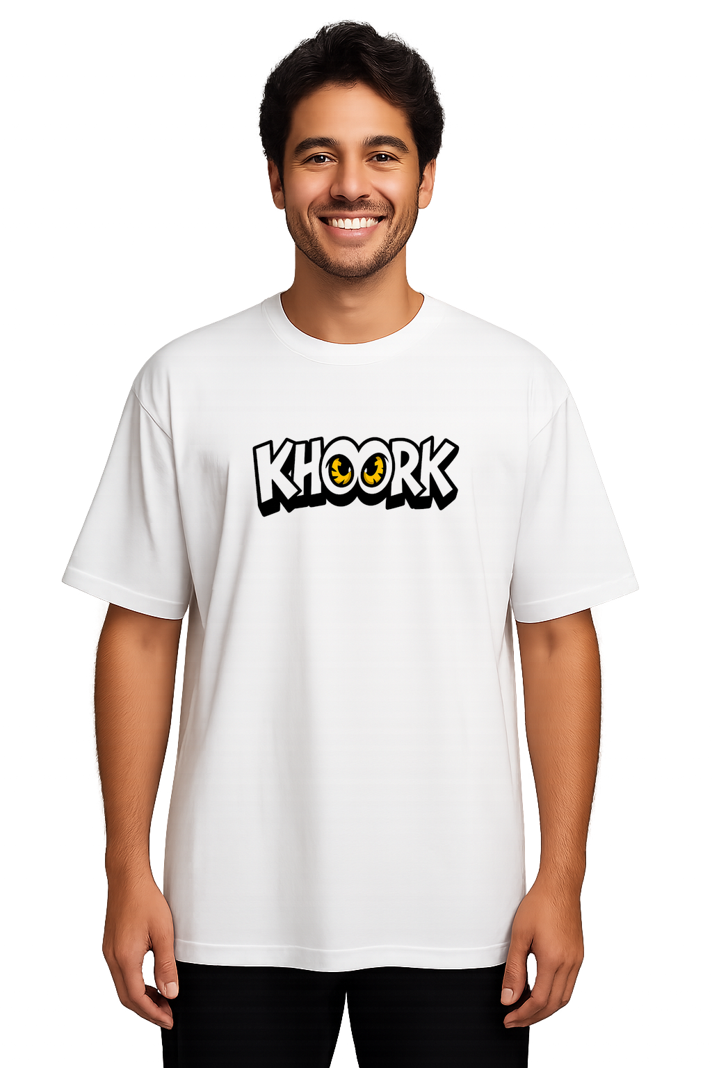 Men Oversized T‑Shirt – Animal Eyes