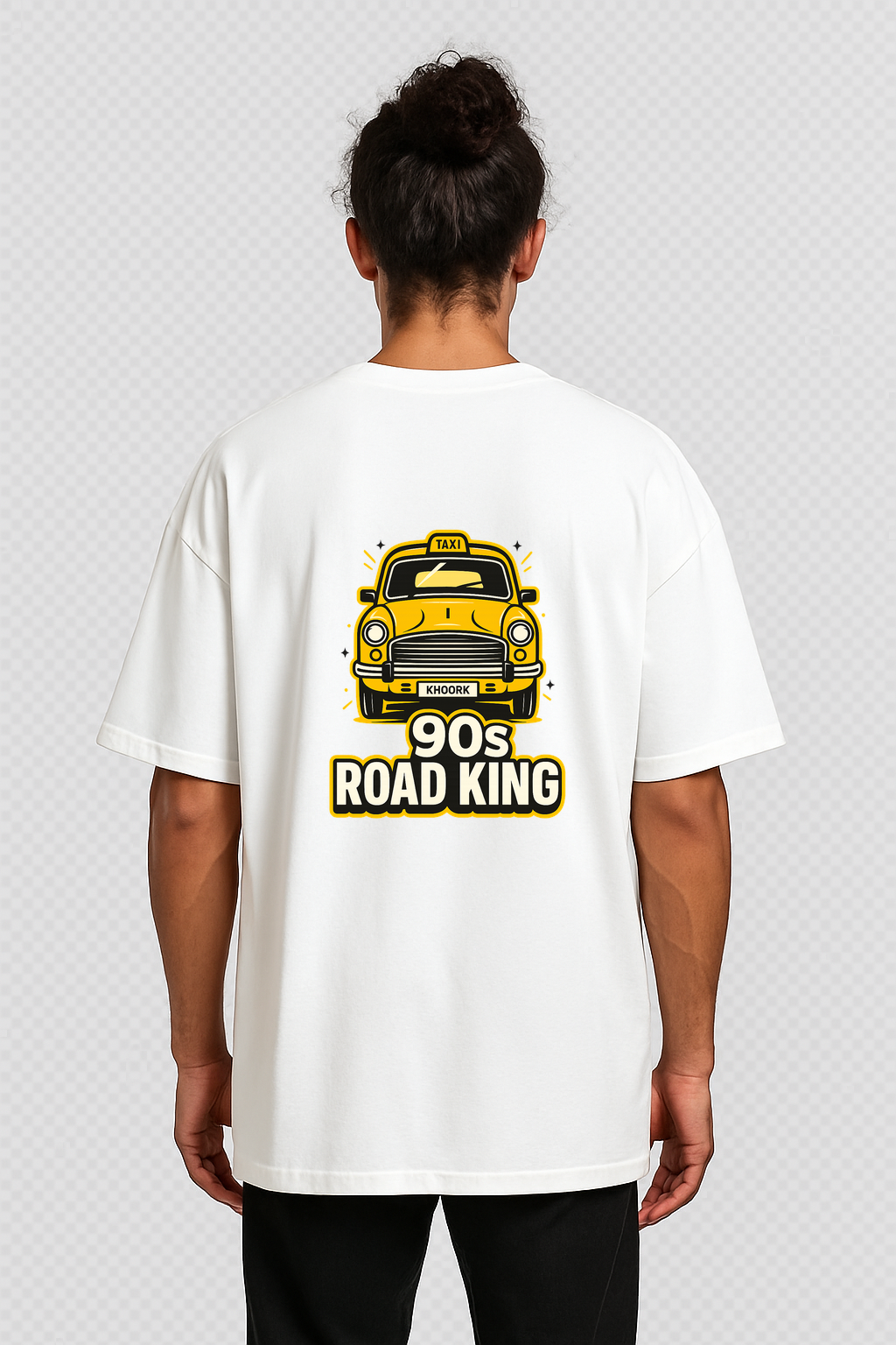 Ambassador Taxi – Men Oversized T-Shirt (White)