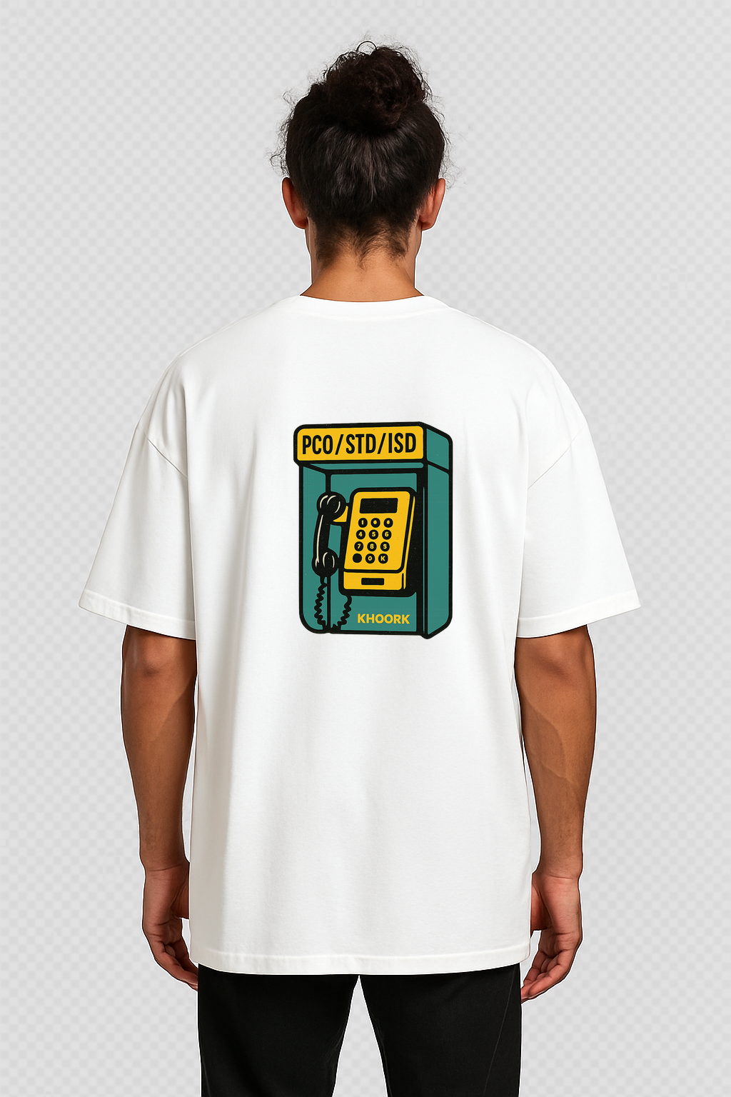PCO Booth – Men Oversized T-Shirt (White)