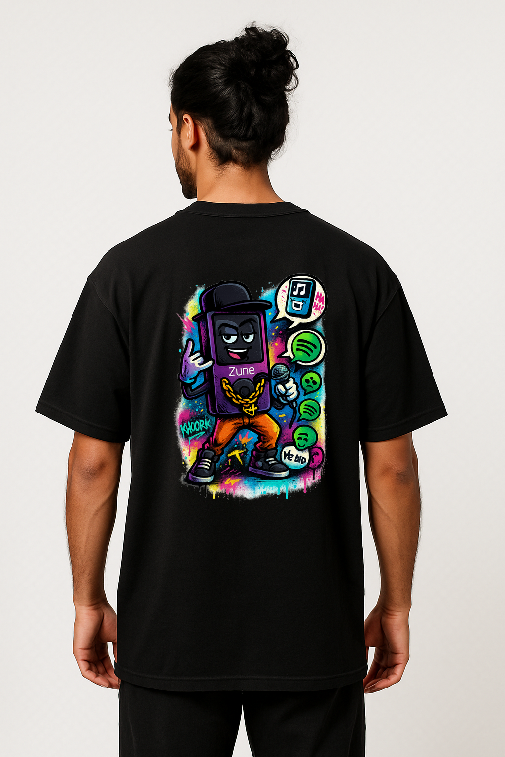 Zune Hip-Hop Roast – Men Oversized T‑Shirt
