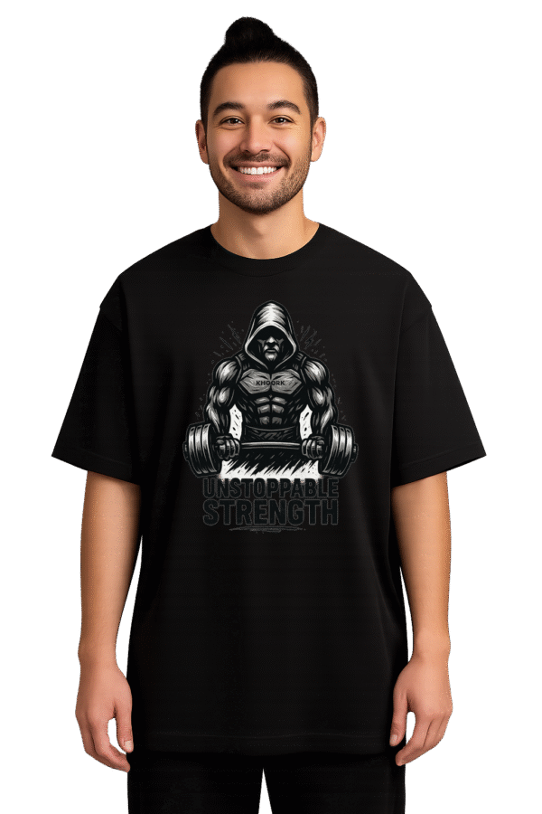 Unstoppable Strength Fist – Gym Oversized Tee