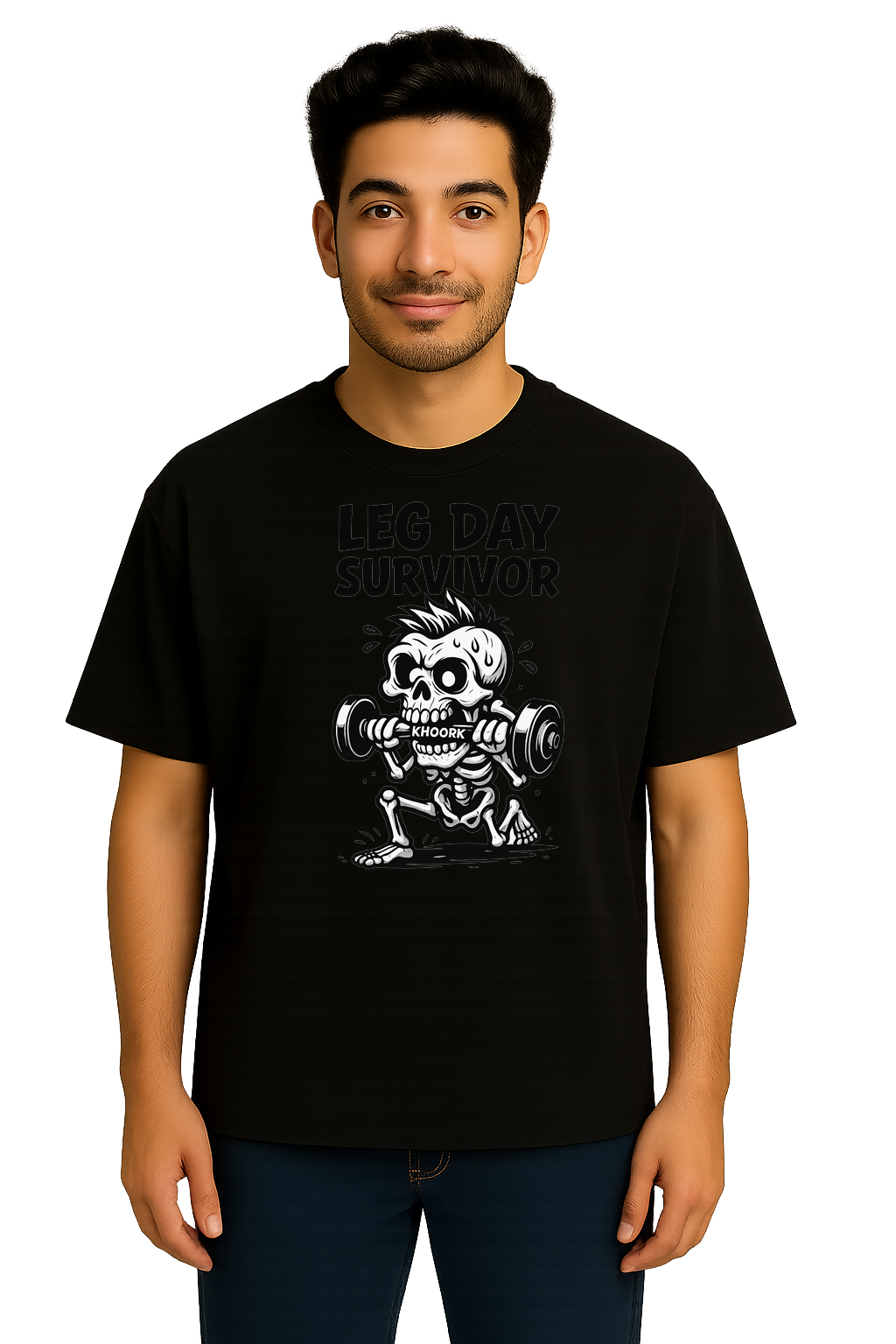 Leg Day Survivor – Gym Oversized Tee