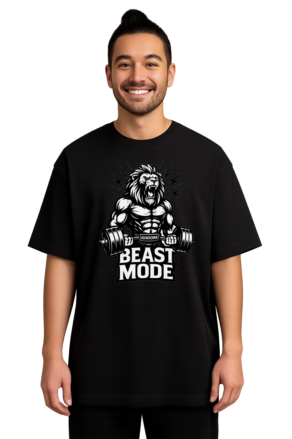 Lion Beast Mode – Gym Oversized Tee