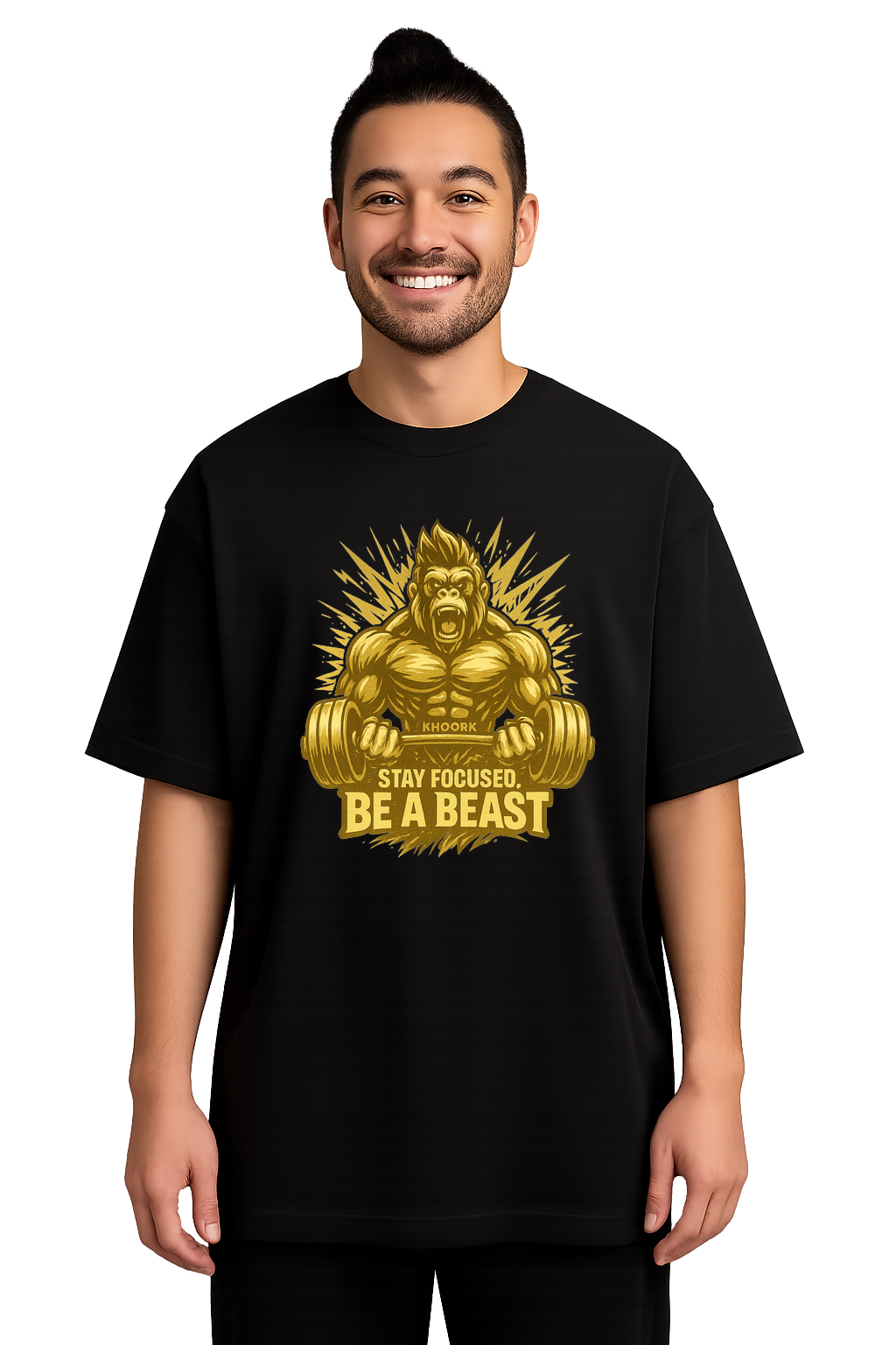 Focused Gorilla – Gym Oversized Tee