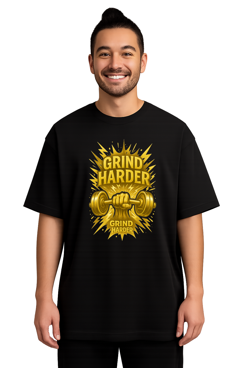 Grind Harder – Gym Oversized Tee