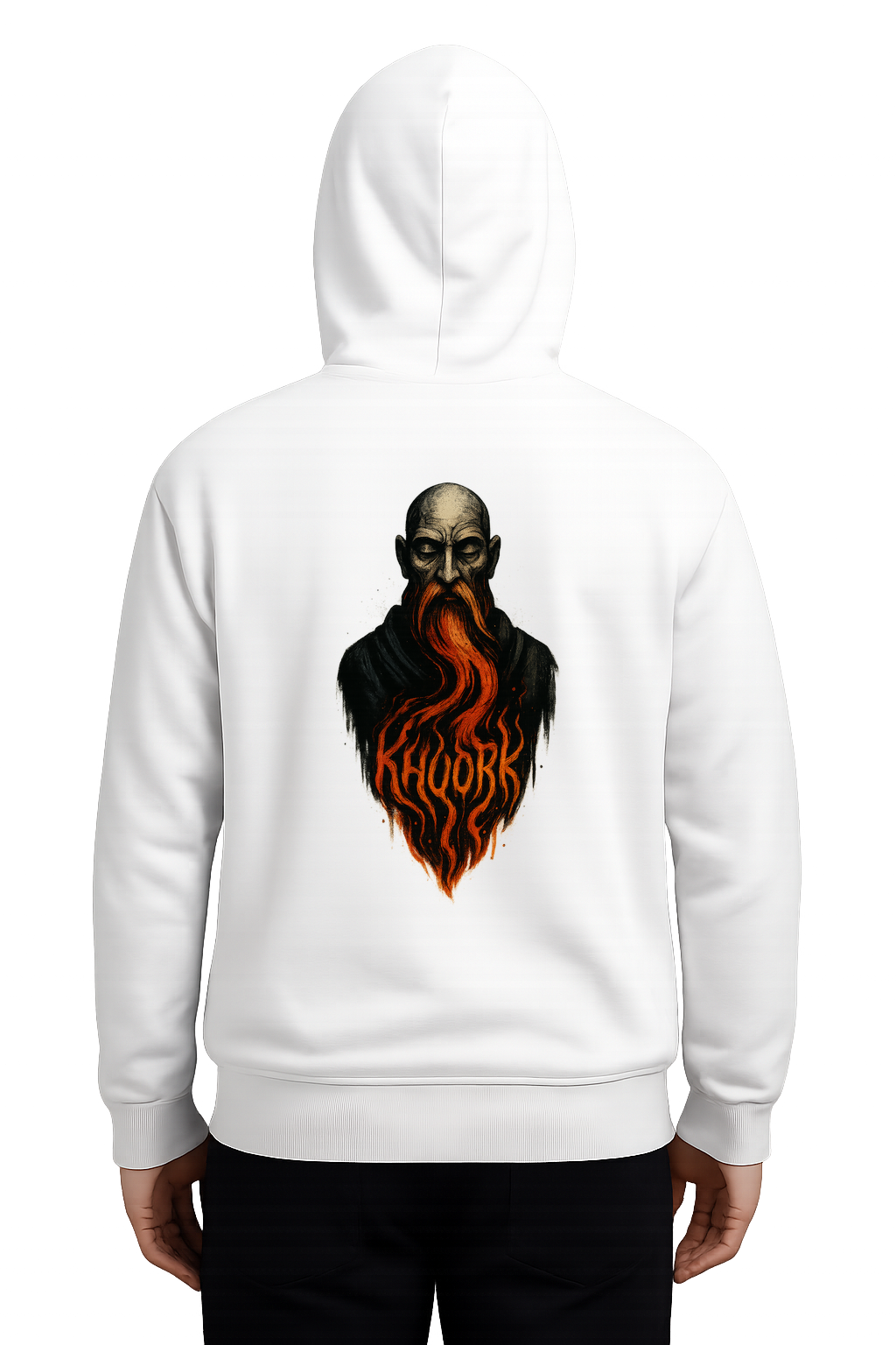 Abstract Bearded Flow Hoodie