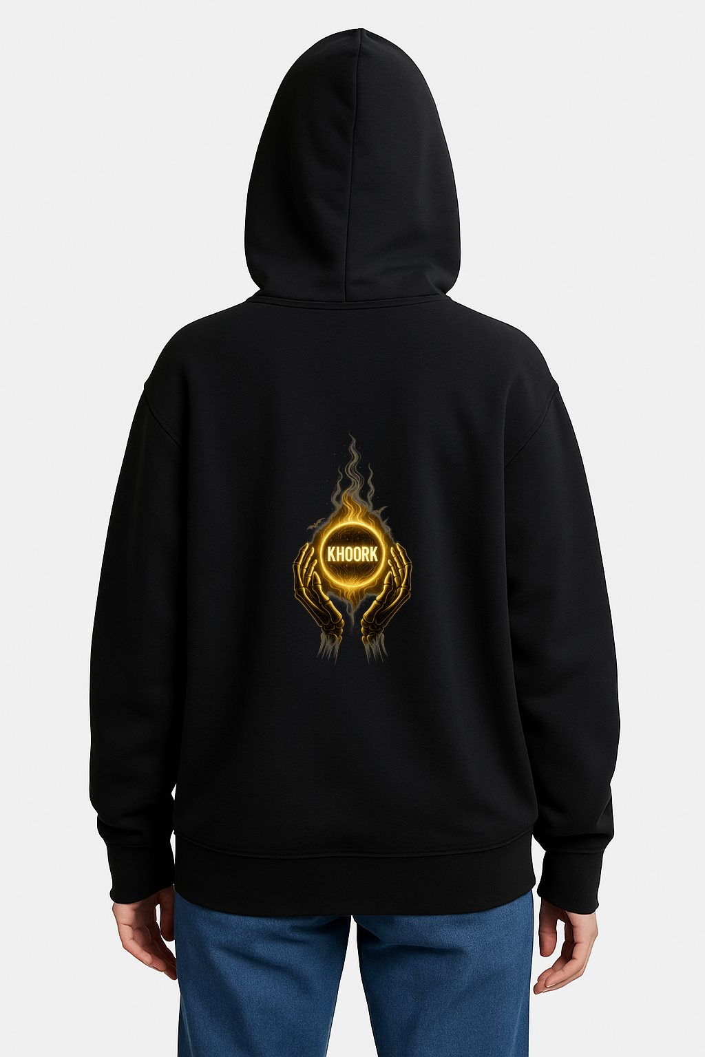 Hoodie – Golden Hands of Fire - Image 2