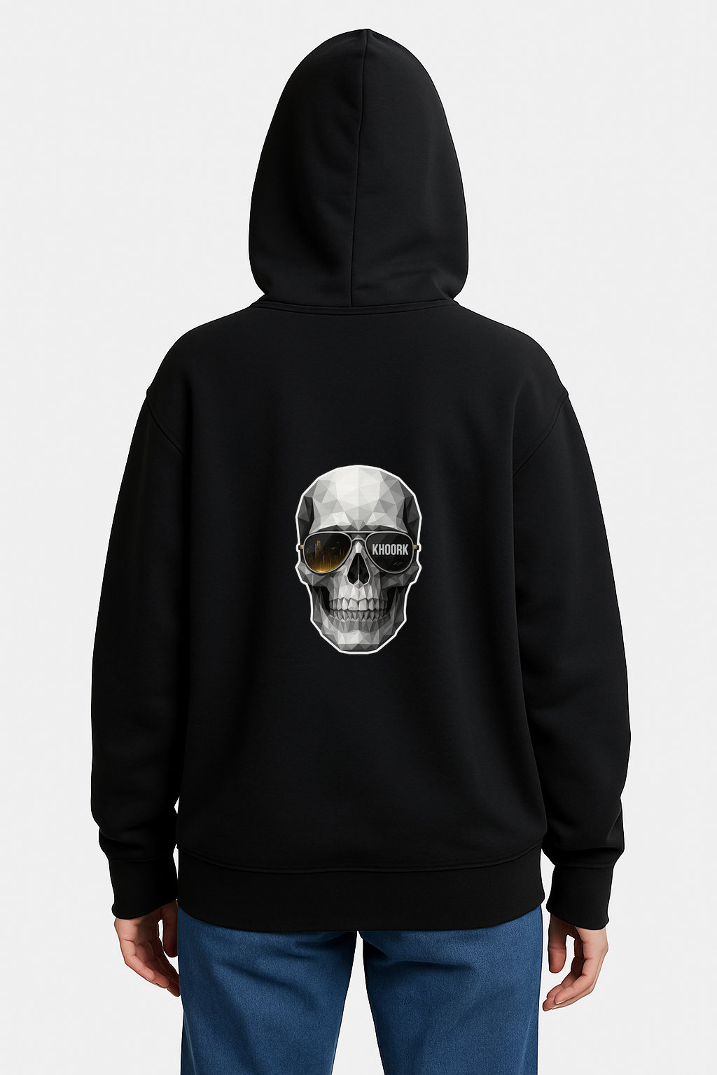 Hoodie – Low-Poly Skull Vision - Image 2