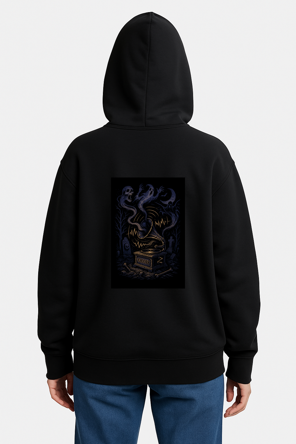 Hoodie – Haunted Soundscape Illustration - Image 2