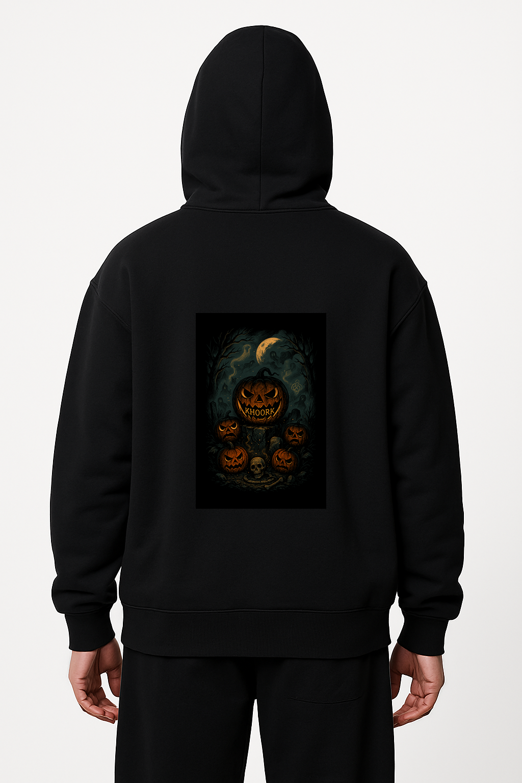 Hoodie – Haunted Jack-o'-Lanterns - Image 2