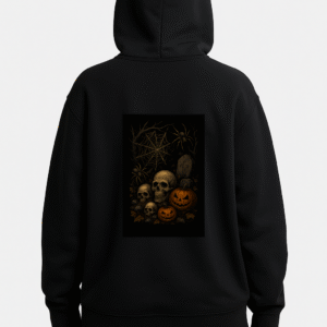 Hoodie – Spiders & Rustic Skulls (Dark Fantasy)