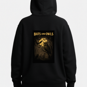 Hoodie – Bats & Owls (No Text)