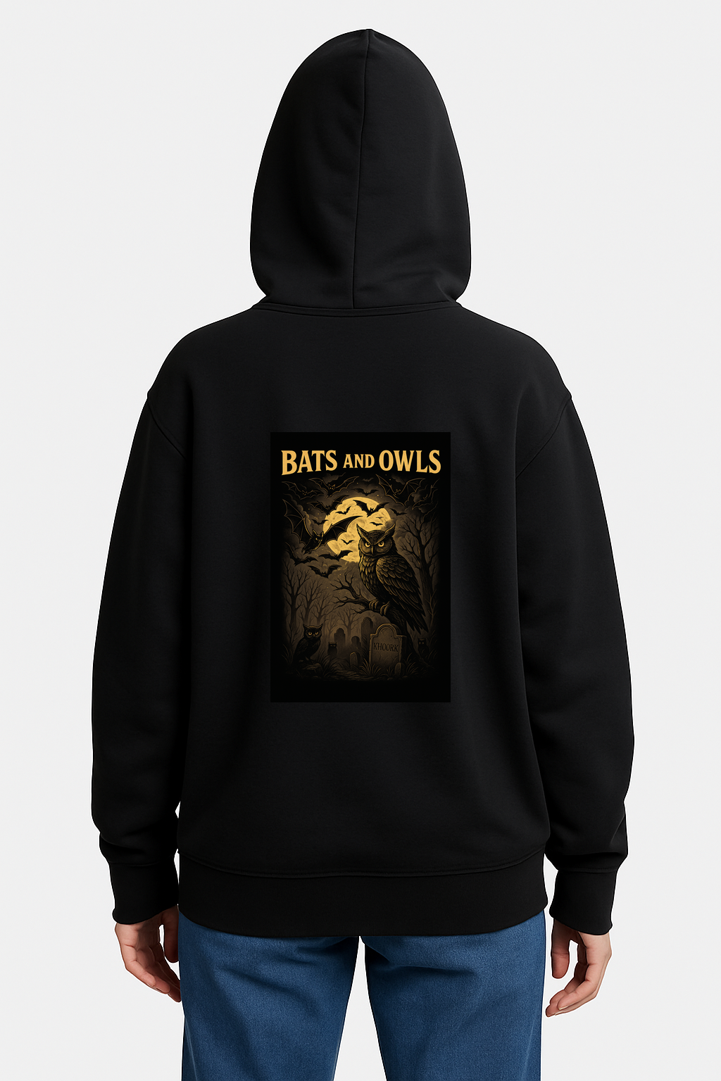 Hoodie – Bats & Owls (No Text) - Image 2